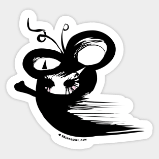 whimsical devil monster illustration Sticker